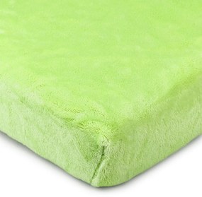 Cearşaf microflanelă 4Home, verde, 160 x 200 cm