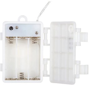 Set de 2 bucăți fire luminoase, 50 LED, alb cald