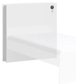 Tablie cu rafturi, pentru patul 100x200 cm, Colectia White