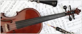 Tablou - Unelte muzicale (120x50 cm)