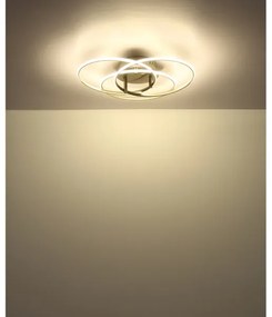 Plafonieră LED Globo 67355-40N KOMBOS 40W/230V d. 45,6 cm crom mat