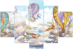 Tablou - Expediție în nori (150x105 cm)