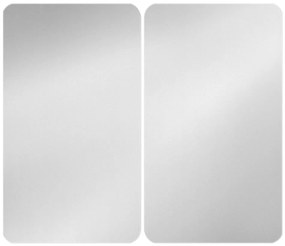 Set 2 protecții din sticlă pentru aragaz Wenko Universal Silver