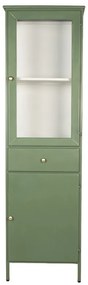 Dulap înalt din metal, verde, 54x42x184 cm, „Merville”