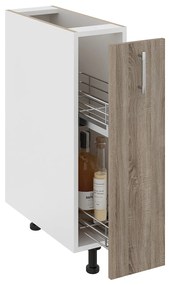 Corp Baza Jolly Karo, Stejar Sonoma Inchis/Alb, 20 x 50 x 80 cm