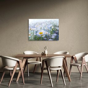 Tablou pe sticlă - În margaretă (70x50 cm)