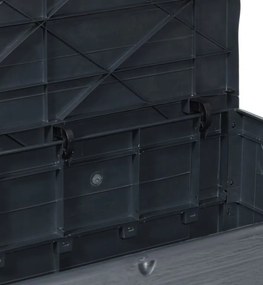 WOOD cutie de depozitare din plastic pentru grădină 420 L, g