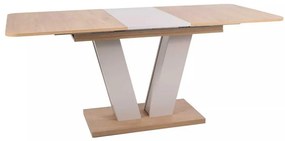 Masă de bucătărie Platon 136 x 80 cm, stejar cremona / crem