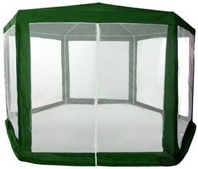 Foișor de grădină 2x2x2m cu plasă de țânțari Verde