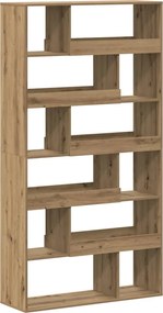 vidaXL Bibliotecă, stejar artizanal, 100x33x187,5 cm, lemn prelucrat