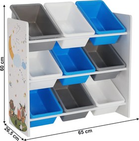 Organizator/raft pentru jucării, multicolor/model, DARLING TIP 3