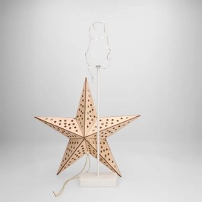 Brilagi - Stea LED de Crăciun, 62 x 40 cm, alimentare 3x AA