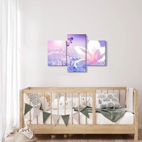 Tablou - Fluture lângă floare (90x60 cm)