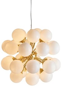 Endon 76499 - Lustru suspendat pe cablu OSCAR 28xG9/18W/230V, auriu