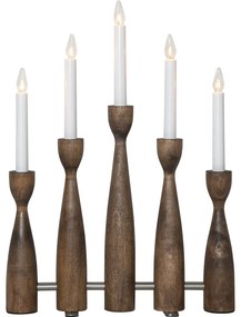 Decorațiune luminoasă de Crăciun în culoare naturală închisă cu alimentare la priză Midja 2.0 – Star Trading