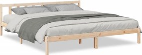 vidaXL Cadru pat foarte lung fără saltea, 180x220 cm, lemn masiv pin