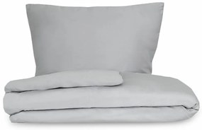 Lenjerie de pat din satin Luxury Collection, gri deschis, 140 x 200 cm, 70 x 90 cm