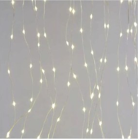 Instalație luminoasă LED de Crăciun pentru exterior, 240 LED/8 funcții, 6,7 m, IP44, alb cald