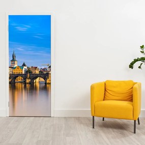 Fototapet pentru ușă - Podul Karol (95x205cm)