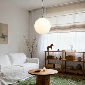 Lampă suspendată scandinavă din sticlă opal 40 cm - Ball 40