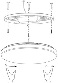 Plafonieră LED dimabilă TOTARI-Z LED/19,2W/230V 2700-6500K Eglo 900001