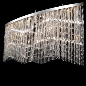 Lustra moderna cristal Bohemia, L-300cm L17 010/38/3, 3-SK, F 2 coat, tube