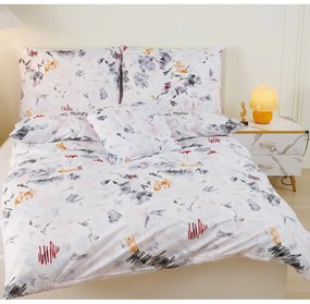 Lenjerie de pat albă din microsatin pentru pat de o persoană cu 6 piese 140x200 cm Maria – My House