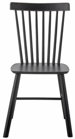 Scaun dining, negru, din lemn pin, Mill