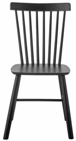 Scaun dining, negru, din lemn pin, Mill