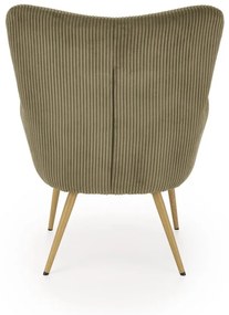 Fotoliu Amaro velvet olive H97 cm