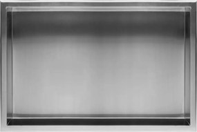 Raft incastrat dreptunghiular crom periat Rea 30x60x10 cm