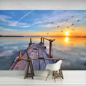 Fototapet - Podul din lemn (152,5x104 cm)