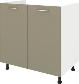 Corp Masca Chiuveta Lecce, 2 Usi, Taupe/Alb, 80 x 50 x 80 cm