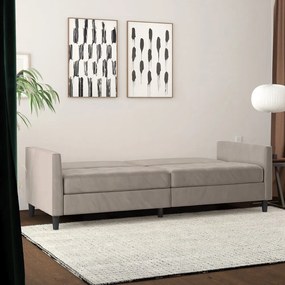 Canapea bej cu tapițerie din catifea 207 cm Presley – Støraa