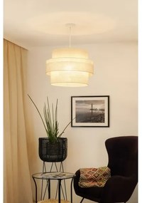 Lustră pe cablu Brilagi SPACE YUTE 1xE27/15W/230V d. 50 cm crem/alb