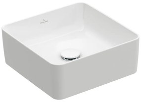 Lavoar pe blat Villeroy&Boch Collaro patrat 38 cm alb