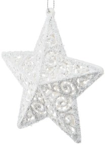 Ornament de Crăciun din plastic 11,5 cm Star – Dakls