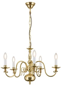 Candelabru 5 brate design clasic FLAMISCH, alama lucioasa