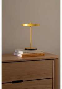 Veioză galbenă LED din metal cu abajur din metal (înălțime 31 cm) Asteria Move – UMAGE