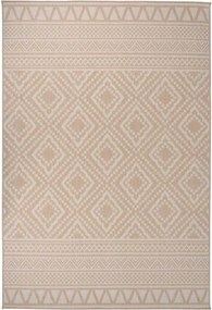 vidaXL Covor de exterior, dungi maro, 160x230 cm, țesătură plată