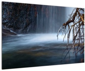 Tablou - Laguna de iarnă (90x60 cm)
