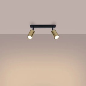 Spot Sollux SL.1383 WINX 2xGU10/10W/230V negru/auriu