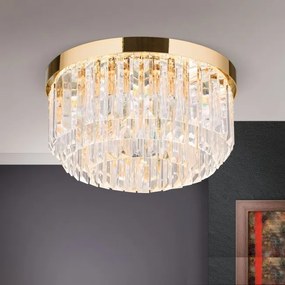 Lustra LED design LUX PRISM 35cm, 24K gold plated