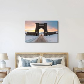 Tablou cu poarta, Yellowstone (90x60 cm)