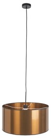 Lampă suspendată Art Deco albă cu umbră de cupru 50 cm - Combi 1