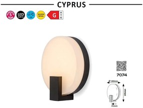 Aplica LED pentru iluminat exterior design modern IP44 Cyphrus negru