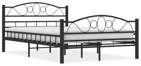 285287 vidaXL Cadru de pat, negru, 120 x 200 cm, oțel