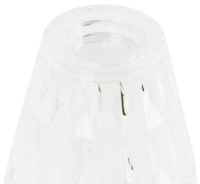 Lampa de masa transparenta cu LED IP54 reincarcabila - Cristal