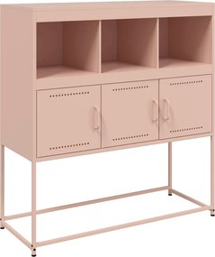 vidaXL Dulap înalt, roz, 100,5x39x107 cm, oțel