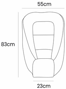 Cuib pentru bebeluș bej 55x83 cm – Meowbaby